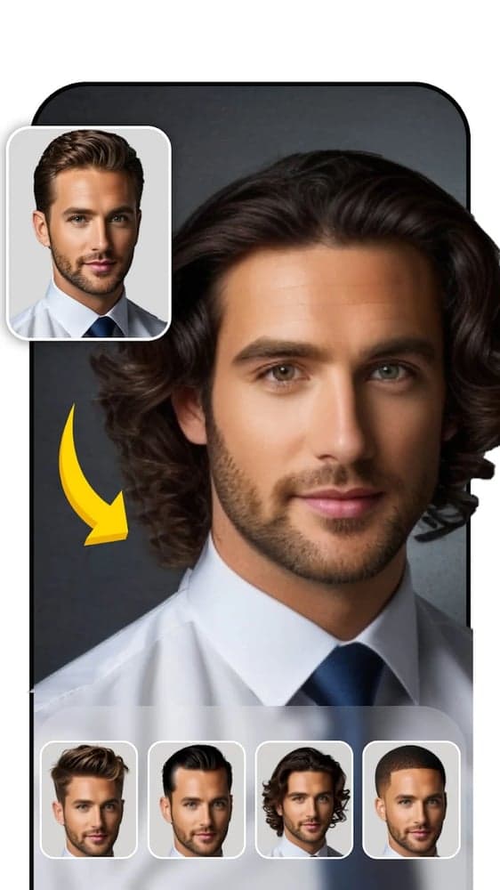 Photo to AI Hair Changer Transformation