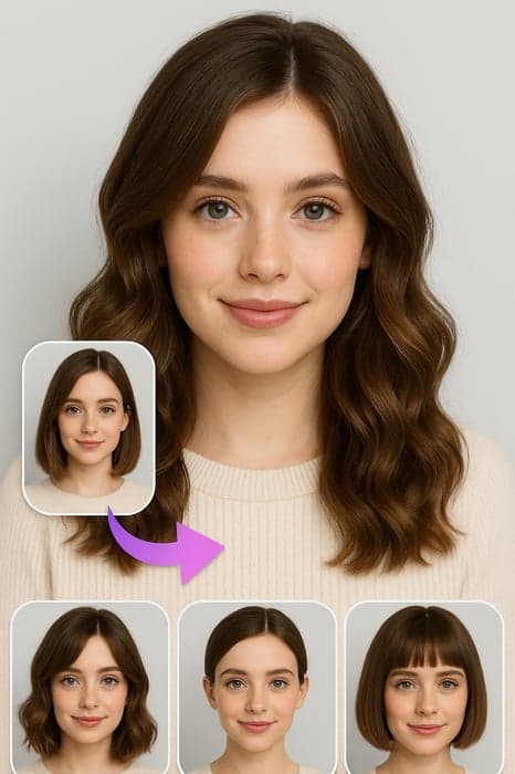 Photo to AI Hair Changer Transformation