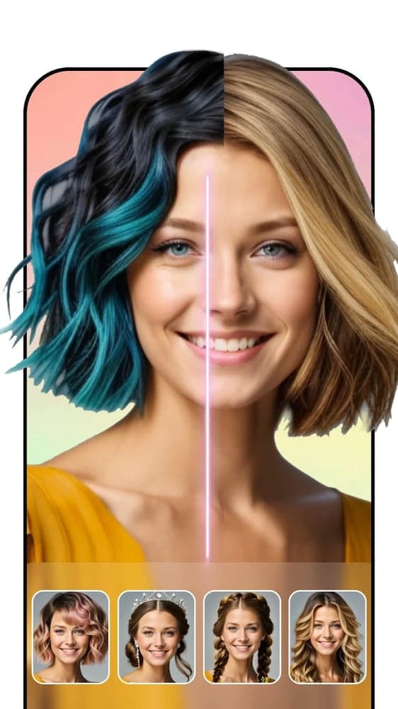 AI Hair Style Effects & Color Transfer